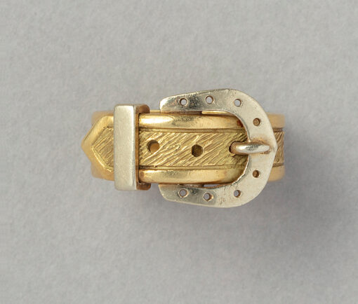 gold Hermès buckle ring