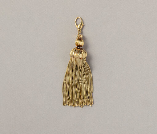 gold tassel pendant