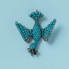 turquoise bird pendant