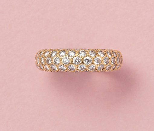 gold and diamond cartier ring