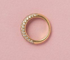 gold and diamond cartier ring