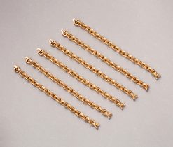 long gold chain or bracelets