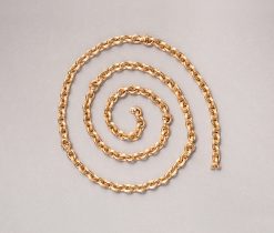 long gold chain or bracelets