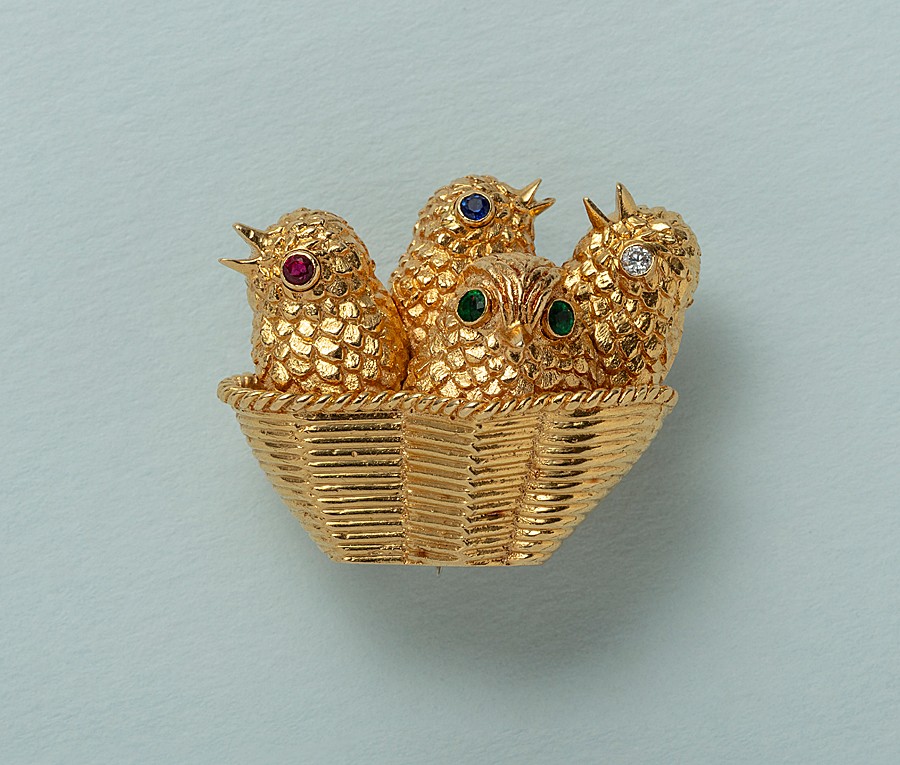 cartier london chick brooch