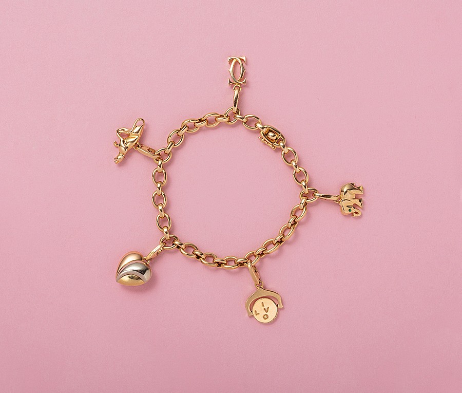 gold cartier charm bracelet