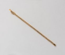 gold and diamond tennis bracelet