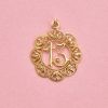 gold 13 pendant