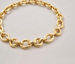 gold link chaumet collier