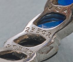 Van Cleef & arpels sapphire and platinum eternity ring