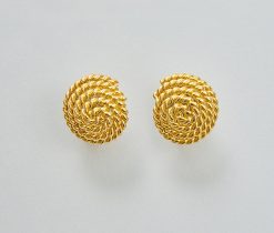 gold tiffany rope earrings