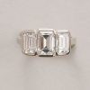 three stone diamond ring