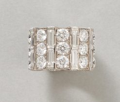 diamond and white gold ring