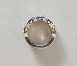 diamond and white gold ring