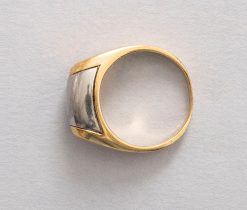 bi-color gold Bulgari ring