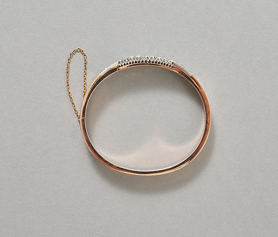 gouden armband met diamant - Afbeelding 3
