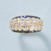 diamond and sapphire ring
