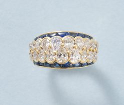 diamond and sapphire ring