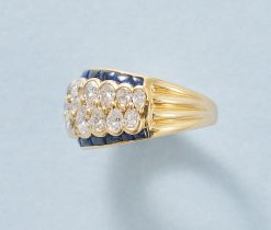 diamond and sapphire ring