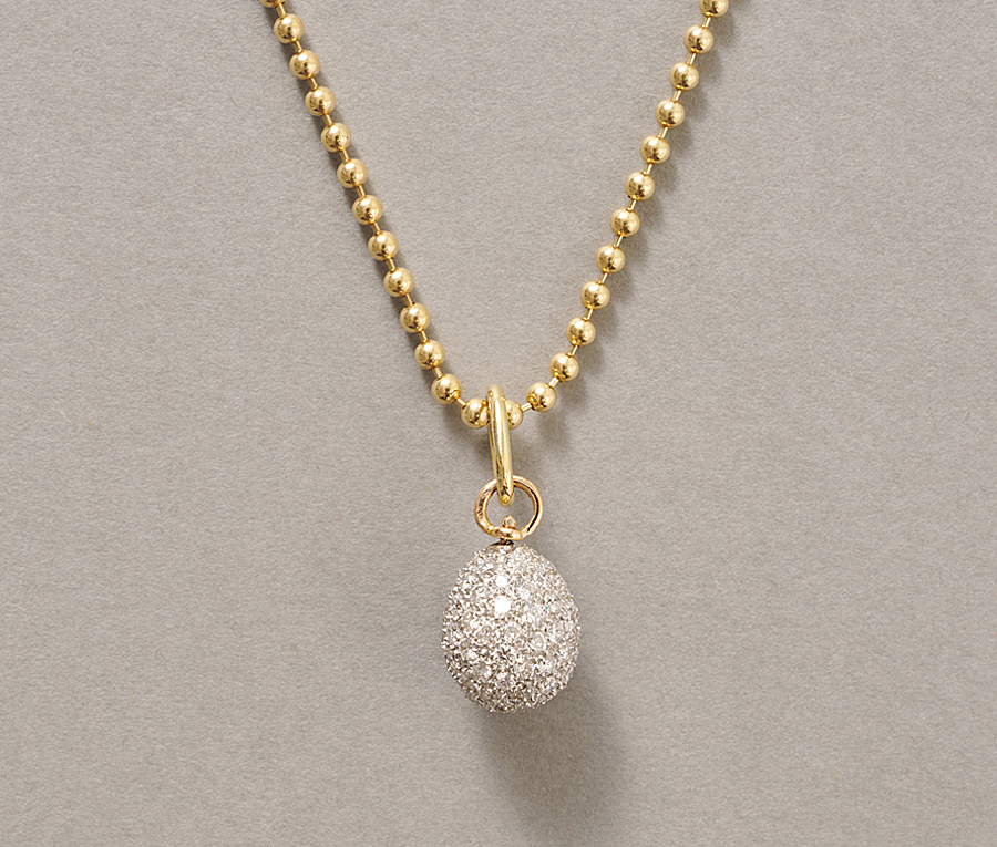 diamond egg charm