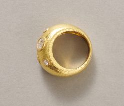 bombe ring with diamonds