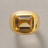 Poiray gold and citrine ring