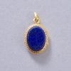 gold and lapis locket