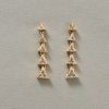 triangle diamond earrings