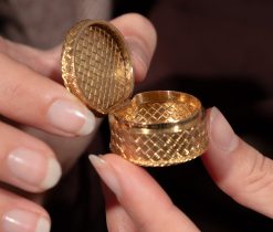 gold hermes box