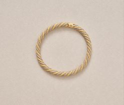 bi-color Georges Lenfant bangle bracelet