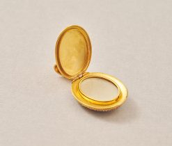 gouden medaillon met micro-mozaïek - Afbeelding 3