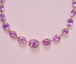 gouden collier met amethist - Afbeelding 3