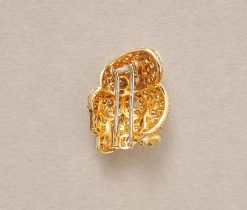 diamond owl brooch