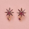 grenat the Perpignan star earrings