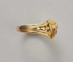 gouden leeuw ring met diamant - Image 2