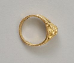 gouden leeuw ring met diamant - Image 4