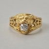 18k Gold French Lion Ring