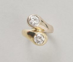 diamond toi et moi ring