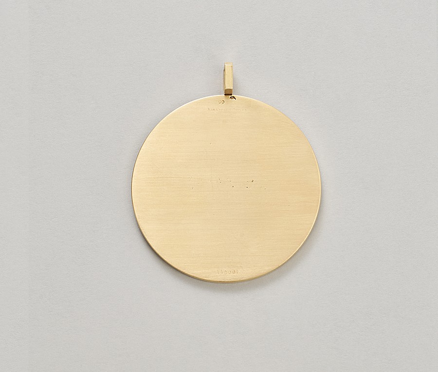 gouden hanger met hout - Afbeelding 2