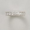 A platinum eternity/alliance ring set with 22 brilliant-cut stones (approx. 2.2 carats), France, bearing the French hallmark and the platinum hallmark. weight: 4.7 g. ring size: 15.75 mm / 5 / 49 width: 3.5 mm