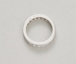 platina eternity ring met diamant - Afbeelding 2