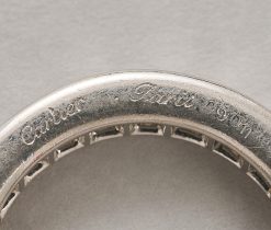 platina eternity ring met diamant - Afbeelding 2