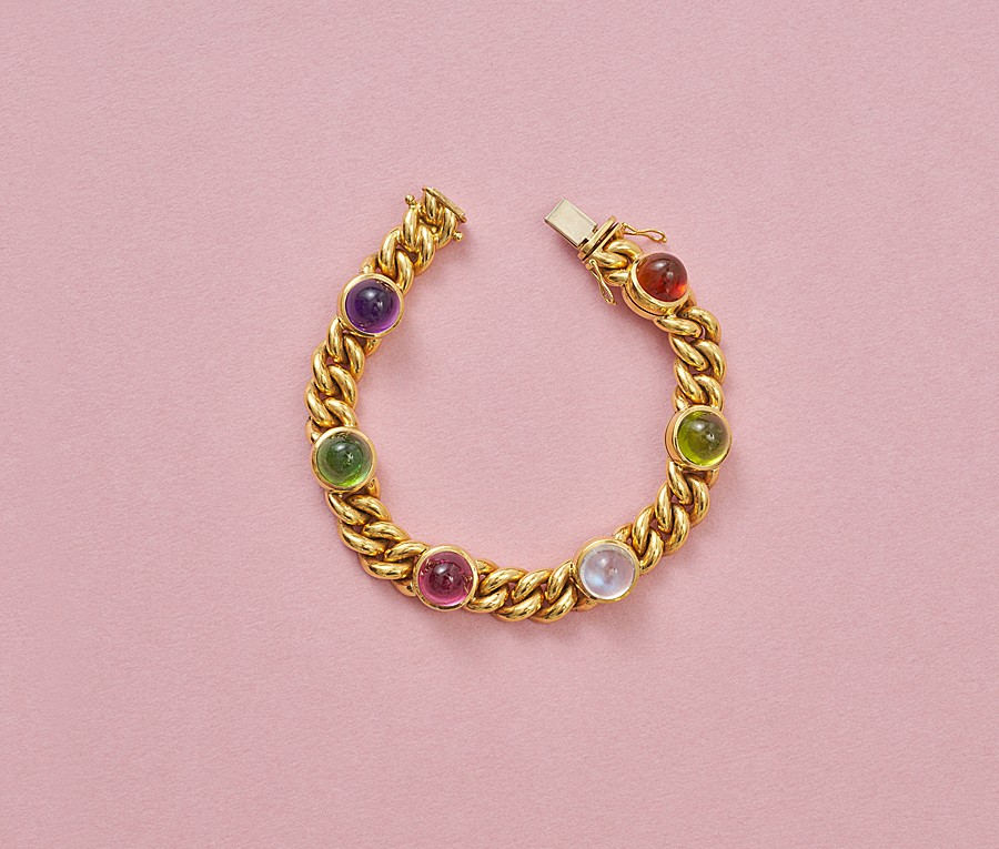 gouden armband met edelstenen