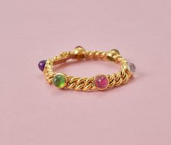 gouden armband met edelstenen - Afbeelding 3