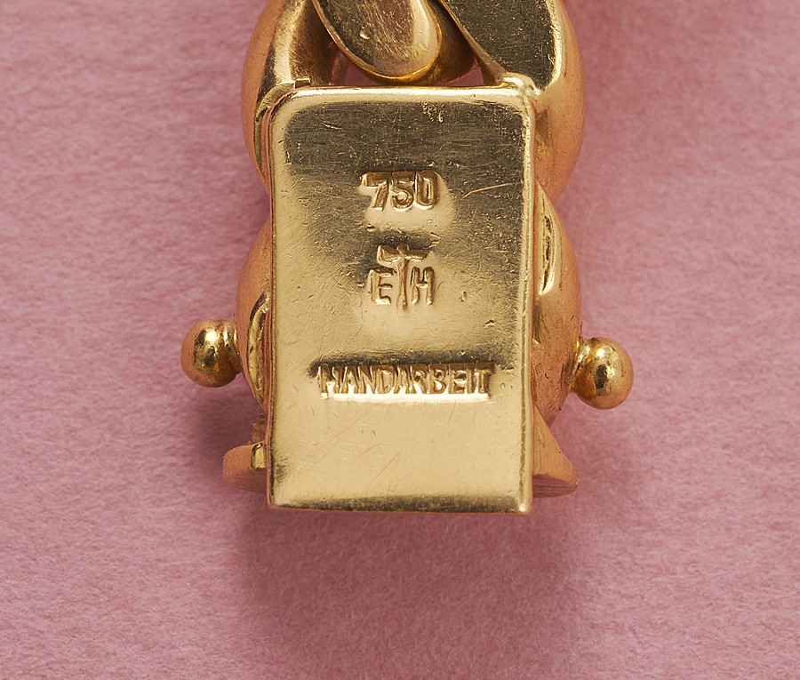 gouden armband met edelstenen - Afbeelding 4