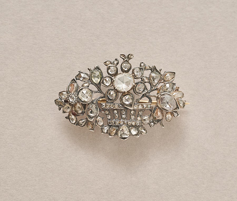 giardinetto rose cut diamond brooch