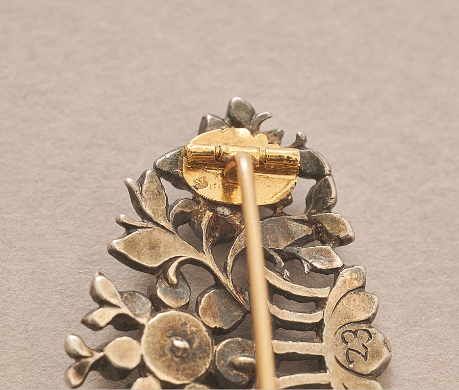 giardinetto rose cut diamond brooch