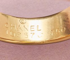 gouden ring met citrien, peridot en ioliet - Afbeelding 4