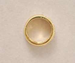 gouden band ring met diamant - Afbeelding 3