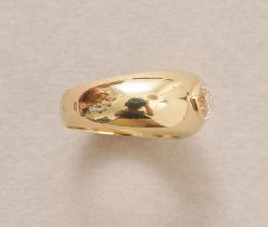 gouden ring met diamant - Afbeelding 2
