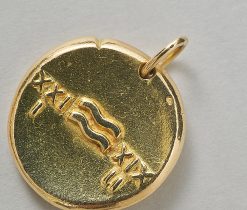 aquarius zodiac pendant